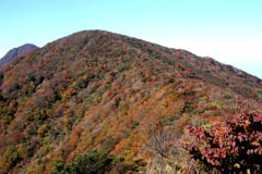 万二郎岳から万三郎岳に向かう縦走路